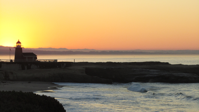 Sunrise at the Santa Cruz Lighthouse